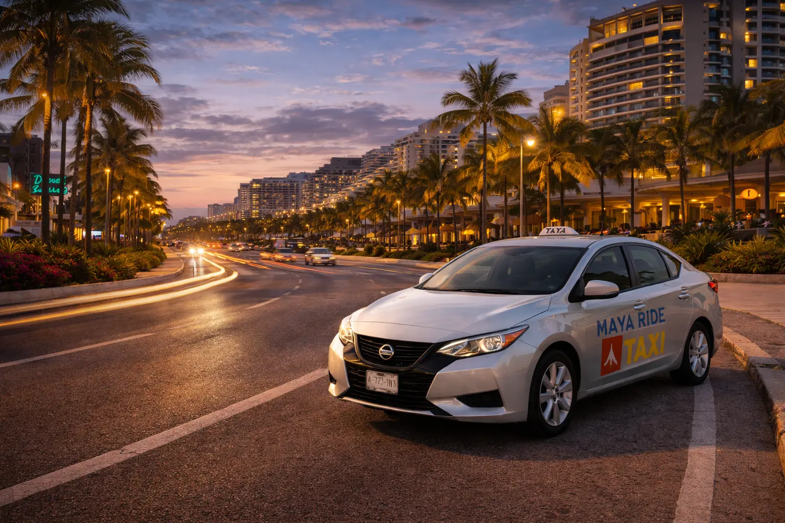 Taxi en Aeropuerto de Cancún servicio privado 24/7